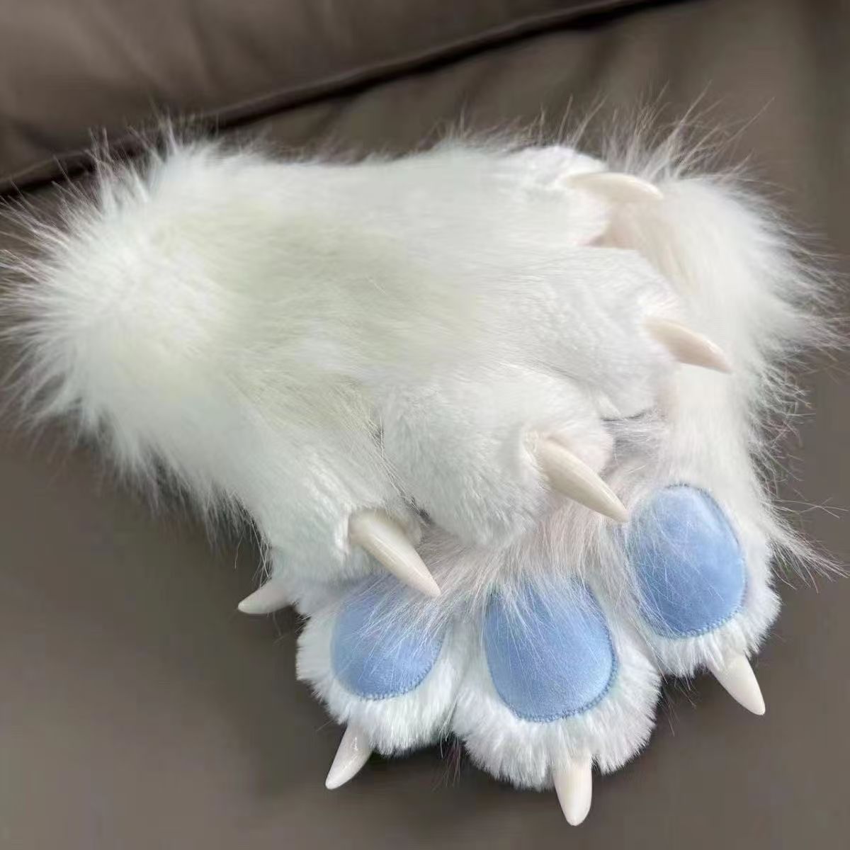 Cozy Plush Paw Eldiven – Yumuşak Tüylü Kedi & Ayı Kostüm Pençesi