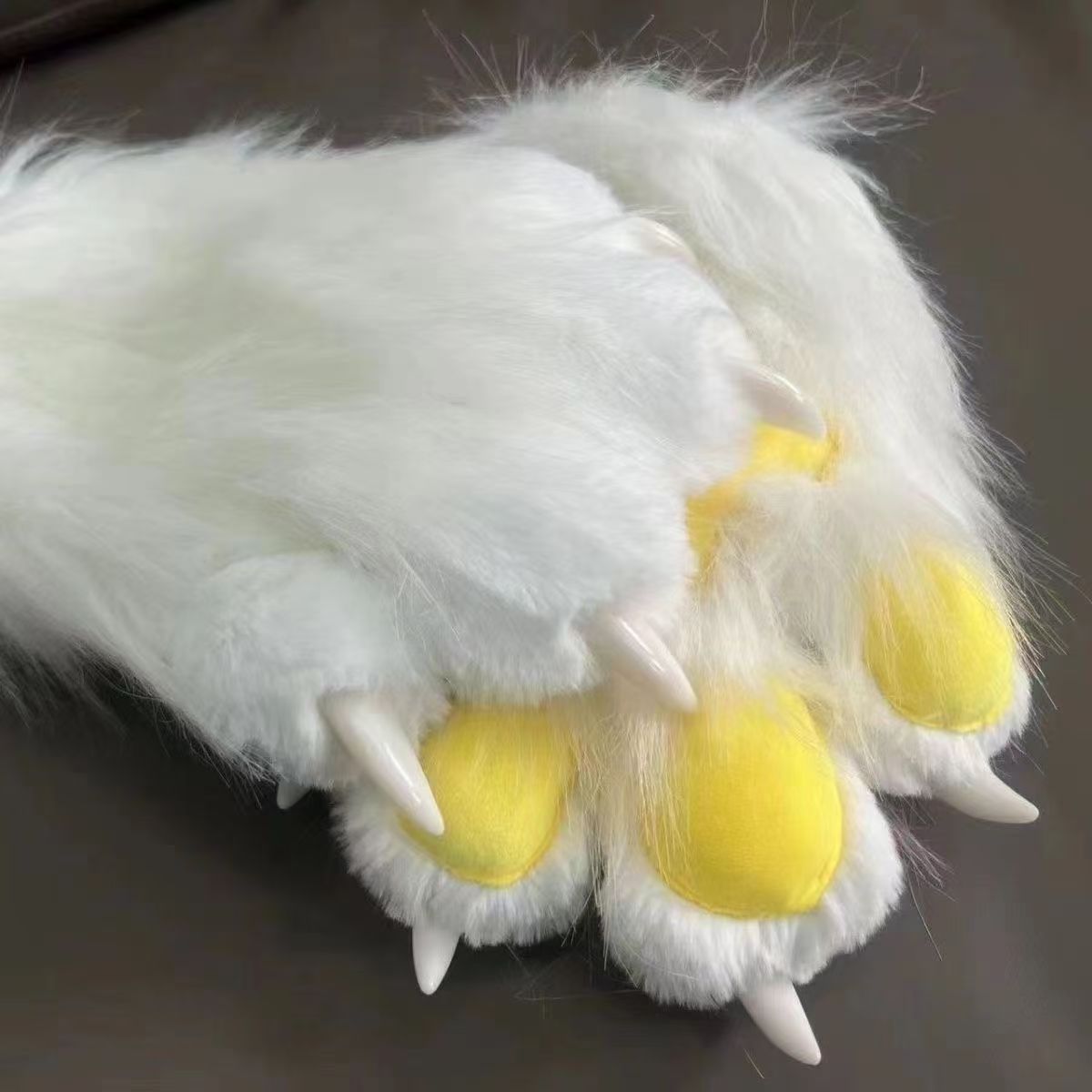 Cozy Plush Paw Eldiven – Yumuşak Tüylü Kedi & Ayı Kostüm Pençesi